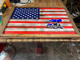 Ohio State, Wood Flag, Collectable, Wall Hanging, America, NFL, College, Football Sports - Oberle's