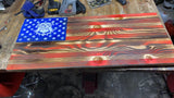 Ohio State, Wood Flag, Collectable, Wall Hanging, America, NFL, College, Football Sports - Oberle's