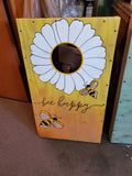 Youth cornhole set - Flowers & Bees