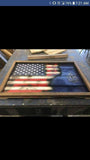 Navy Wood Flag, Wooden, American - Oberle's