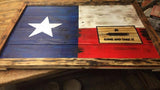 Peterbuilt,  UNITED STATES, Distressed, American , Wood Flag, Military, Collectable, Wall Hanging, America, Rustic, Sports, Custom - Oberle's