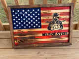 Come Together Wood Flag, Collectable, Wall Hanging, America, Rustic, Armed Forces, Emergency Services. - Oberle's